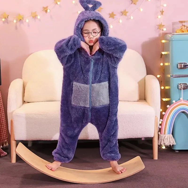 ⭕️⭐️⭕️Adult  Costume Homewear Funny Tinky Winky Anime Tele Baby Tubbies Laa-Laa Po Soft Halloween Christmas Pajamas Costum⭐️⭕️⭐️ view 4