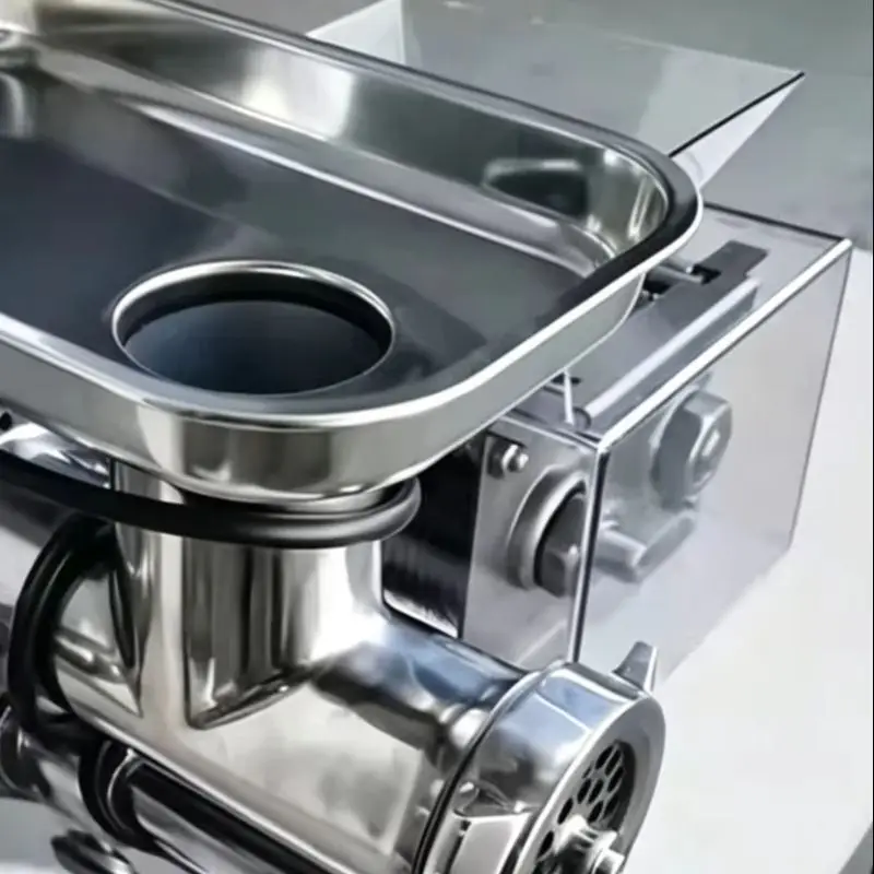 

Новая компактная коммерческая мясорубка из нержавеющей стали - измельчитель для говядины и баранины для использования на кухне и в ресторанах