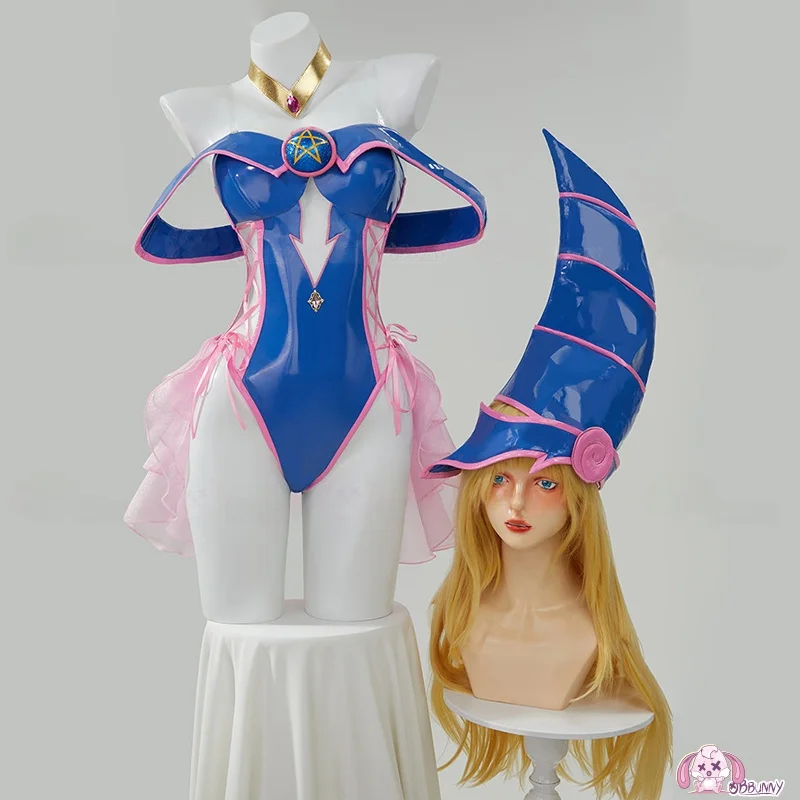 

Sweet aron PU Leather Bla Magic Girl Cosplay Costume Tight Clothes Anime Girl Costume for Carnival Party