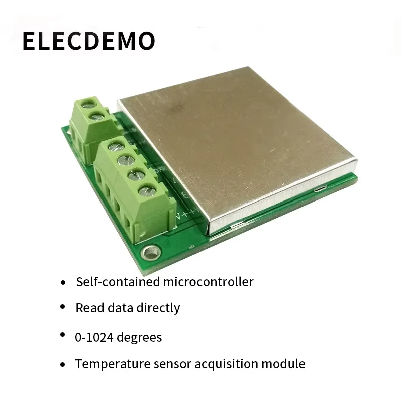 

K-type thermocouple module RS485 MAX6675 temperature sensor acquisition module MODBUS communication function demo board