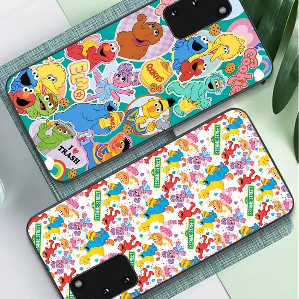 Lovely S-Sesame S-Street Phone Case For Samsung S 24 Fe 25 Ultra Plus 20 Lite 21 30 22 23 24 22 Ultra 5G Fundas
