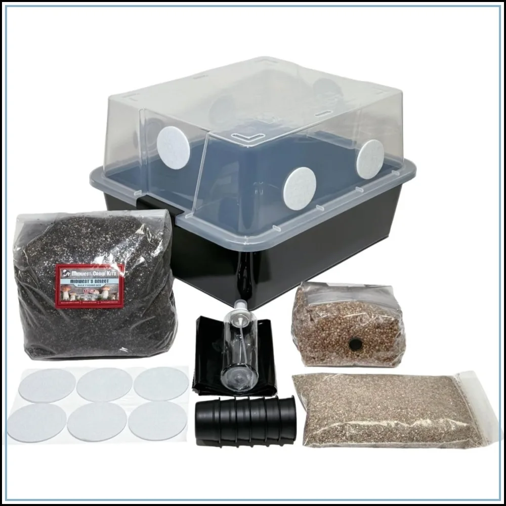 

Complete Mushroom Grow Kit for Dung-Loving Species | Includes Grain Spawn, Substrate & More