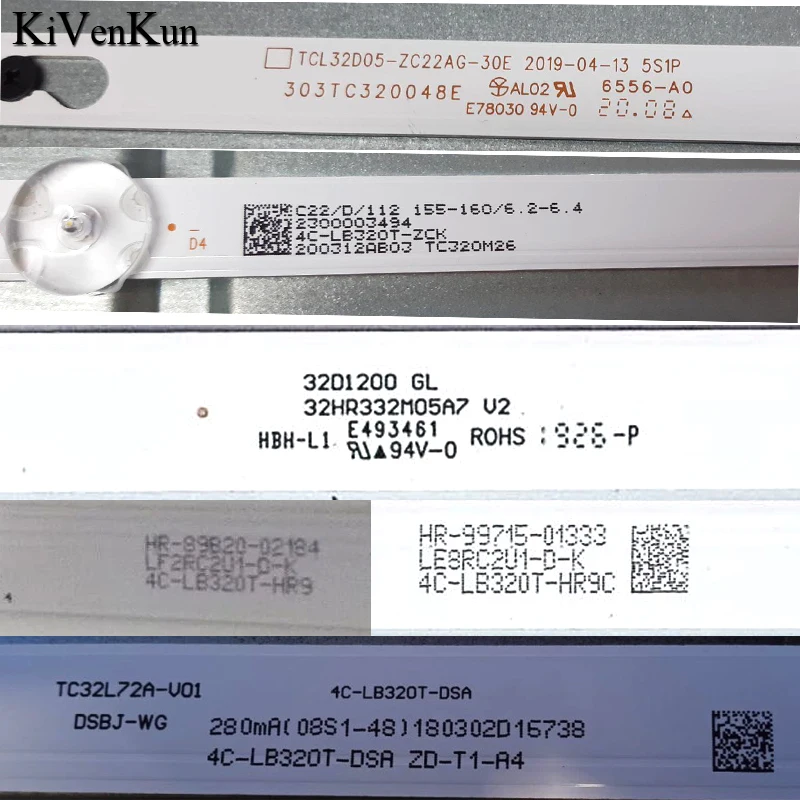 LED Backlight Strip For THOMSON 32HD3101WX1 32HD3306X1 T32RTE1220 Bars 4C-LB320T-ZM01J ZC2 ZCG ZCB ZC3 ZCBC ZCH ZC2C HR9 Tapes