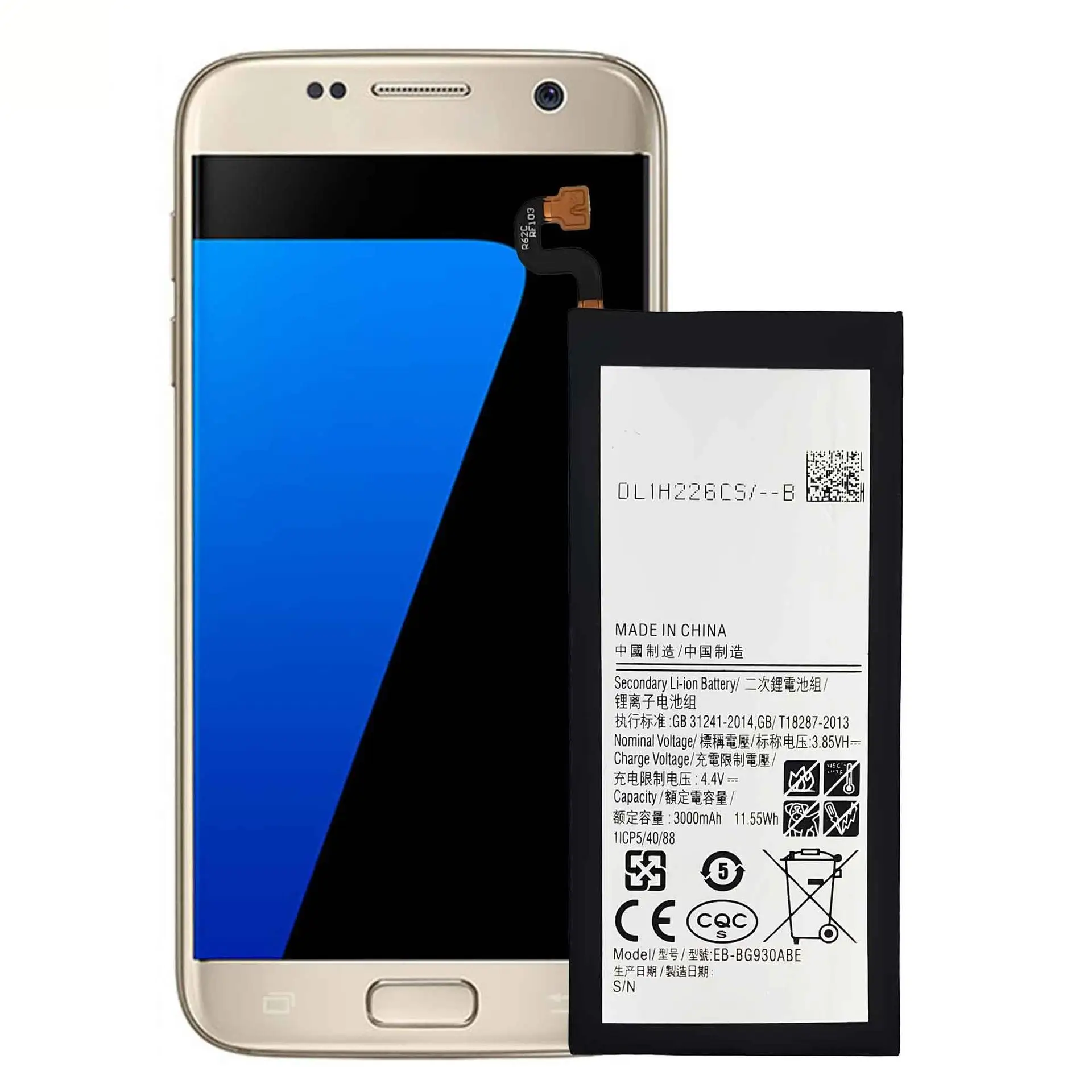 NEW 3000mAh EB-BG930ABE Battery for Samsung Galaxy S7 Flat SM-G930F G930FD G930 G930A G930V/T G930FD G9300 Mobile Phone Battery