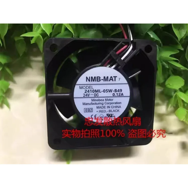 

Z FOR NMB 2410ML-05W-B49 DC24V 0.12A 60*60*25MM 3-Wire Inverter Cooling Fan