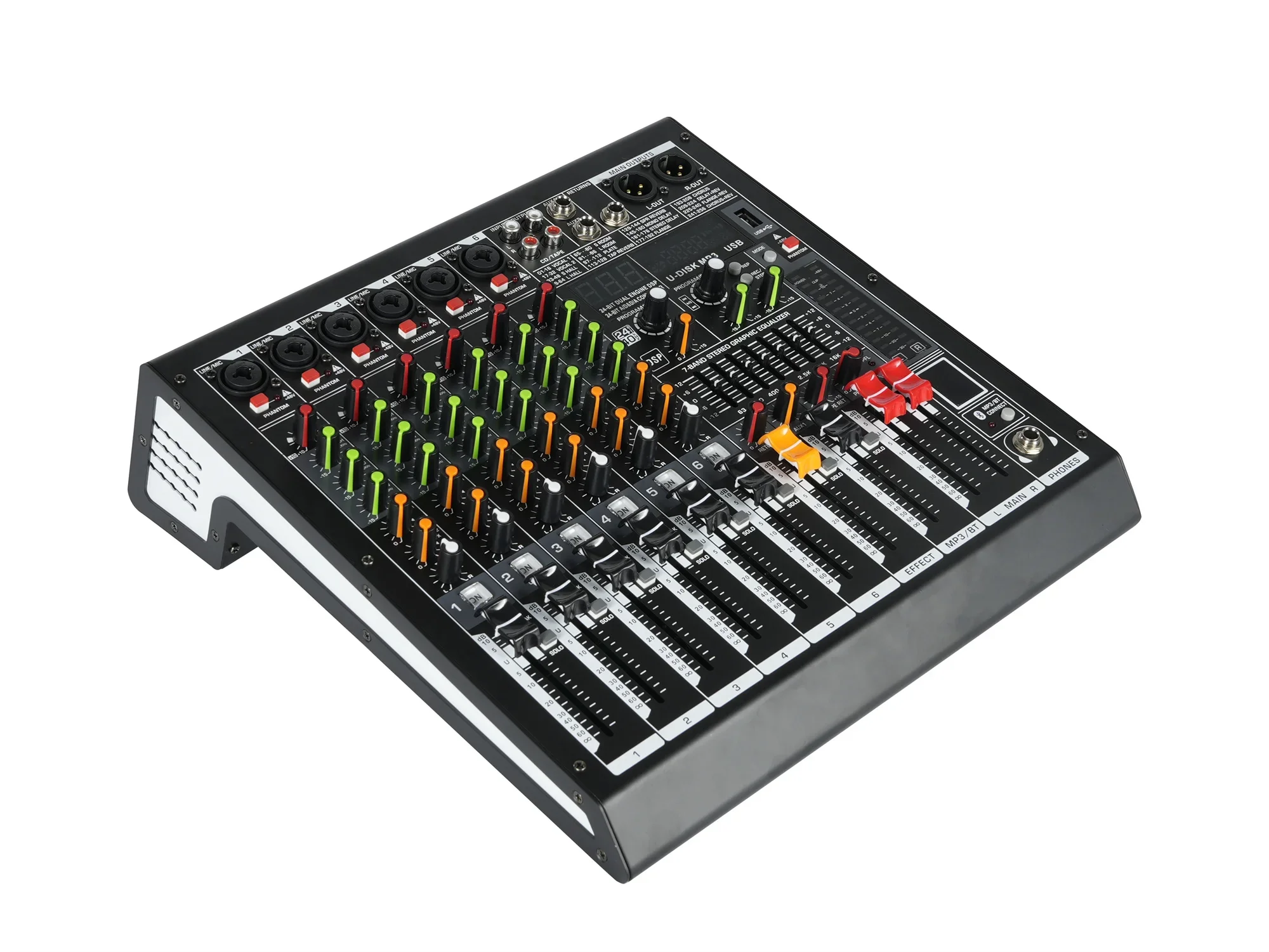 

Professional 6 Channels Power Amplifier Mixer With Power Amplifier With Mixer Console