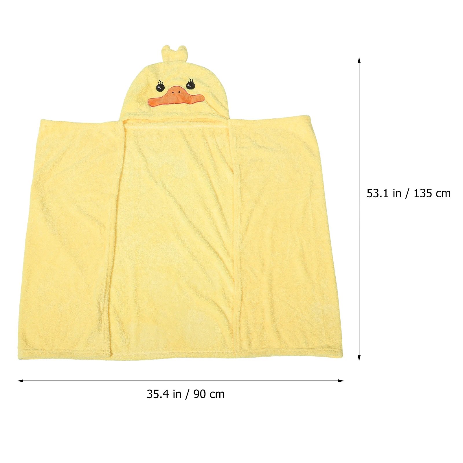 

Soft Cartoon Kids Bath Towel Cloak Hooded Baby Towel Coral Fleece Child Bathrobe