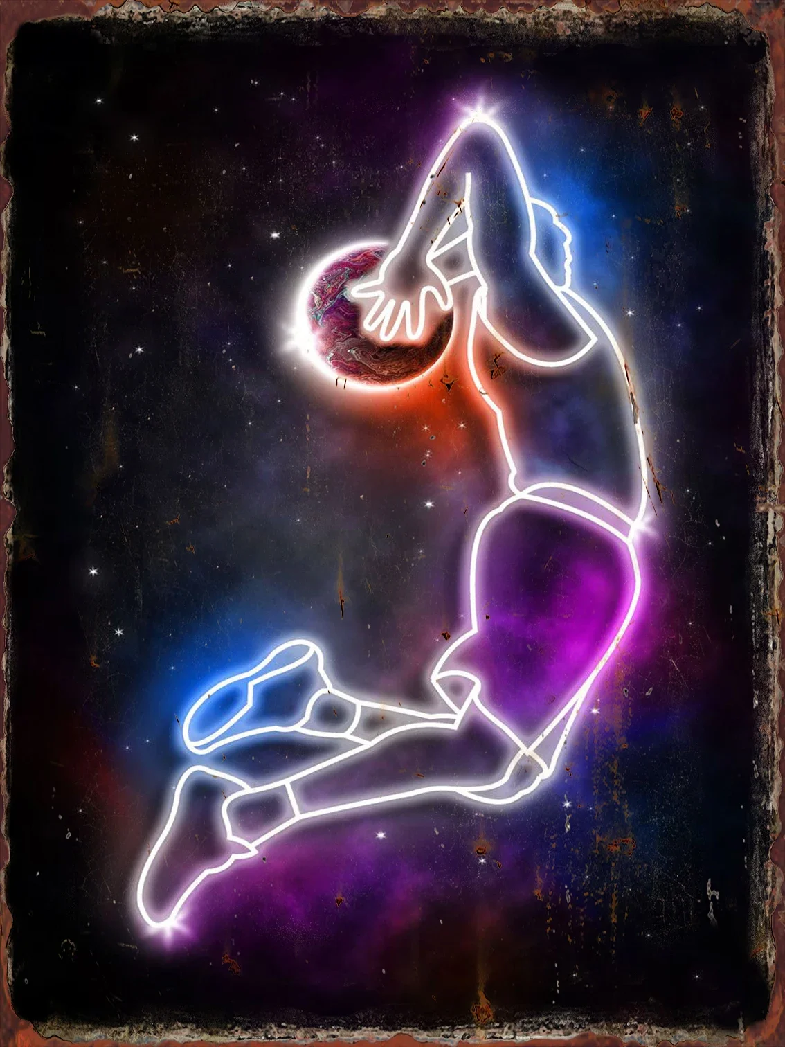 Carteles de chapa de Metal coloridos para baloncesto, cartel de decoración de lugares deportivos, placas de decoración de pared para salón de partido de la NBA, imagen colgante artística para el hogar