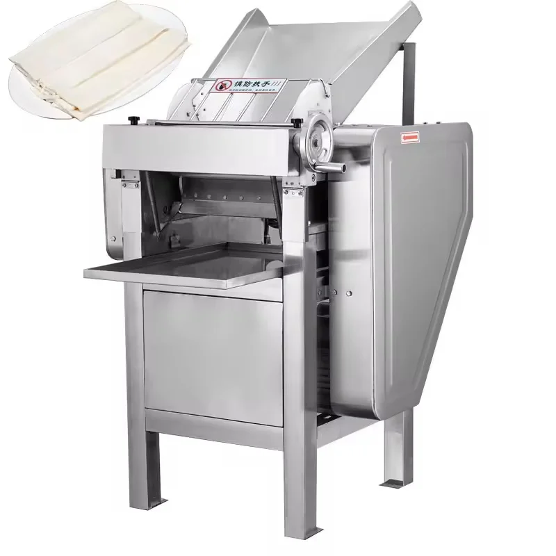 110 130 Automatic Stainless Steel Dough Press Sheeter 220V High Productivity Commercial Dough Roller For Bakery Pizza Kitchen