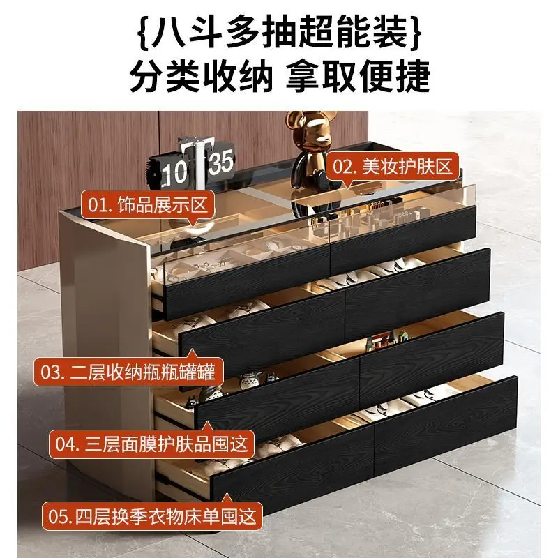 مرحاض، خزانة تخزين المجوهرات، خزانة بجانب السرير، غرفة المعيشة، خمسة دلاء، ست دلاء وثمانية دلاء خزانة مدمجة