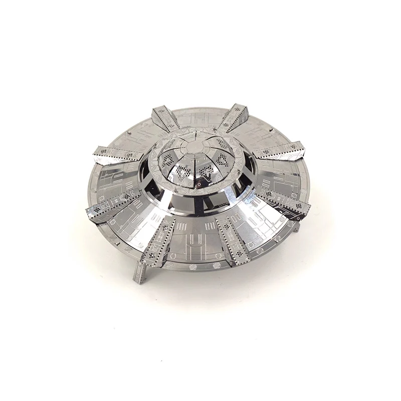 3D Metal Puzzle UFO model KITS Assemble Jigsaw Puzzle Gift Toys For Children