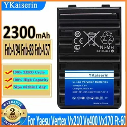 2300mAh FNB-V57 FNB-64 FNB-83 FNB-V94 Walkie Talkie Bateria do Yaesu Vertex Radio FT-60E FT-60 VXA-300 VX-110 VX-120 VX-150