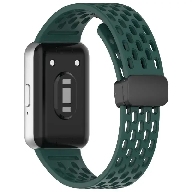 Magnetische Schnalle Mesh Silikon Armband Für Samsung Fit 3 Sport Atmungsaktive Uhr Band Für Samsung Galaxy Fit 3 Ersatz Armband – Detail 16