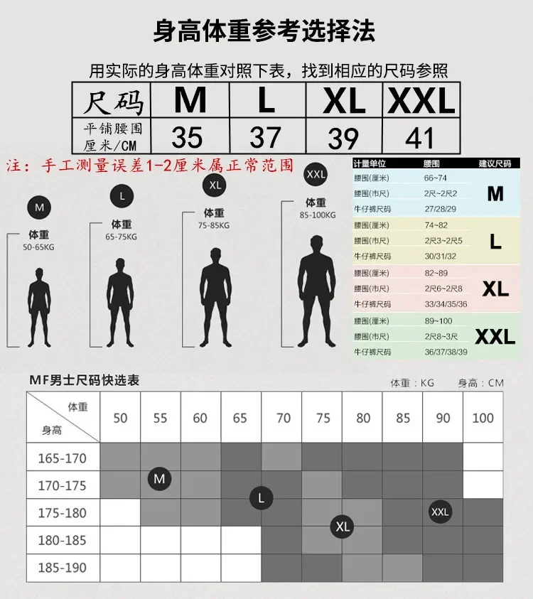 Universal Size Chart