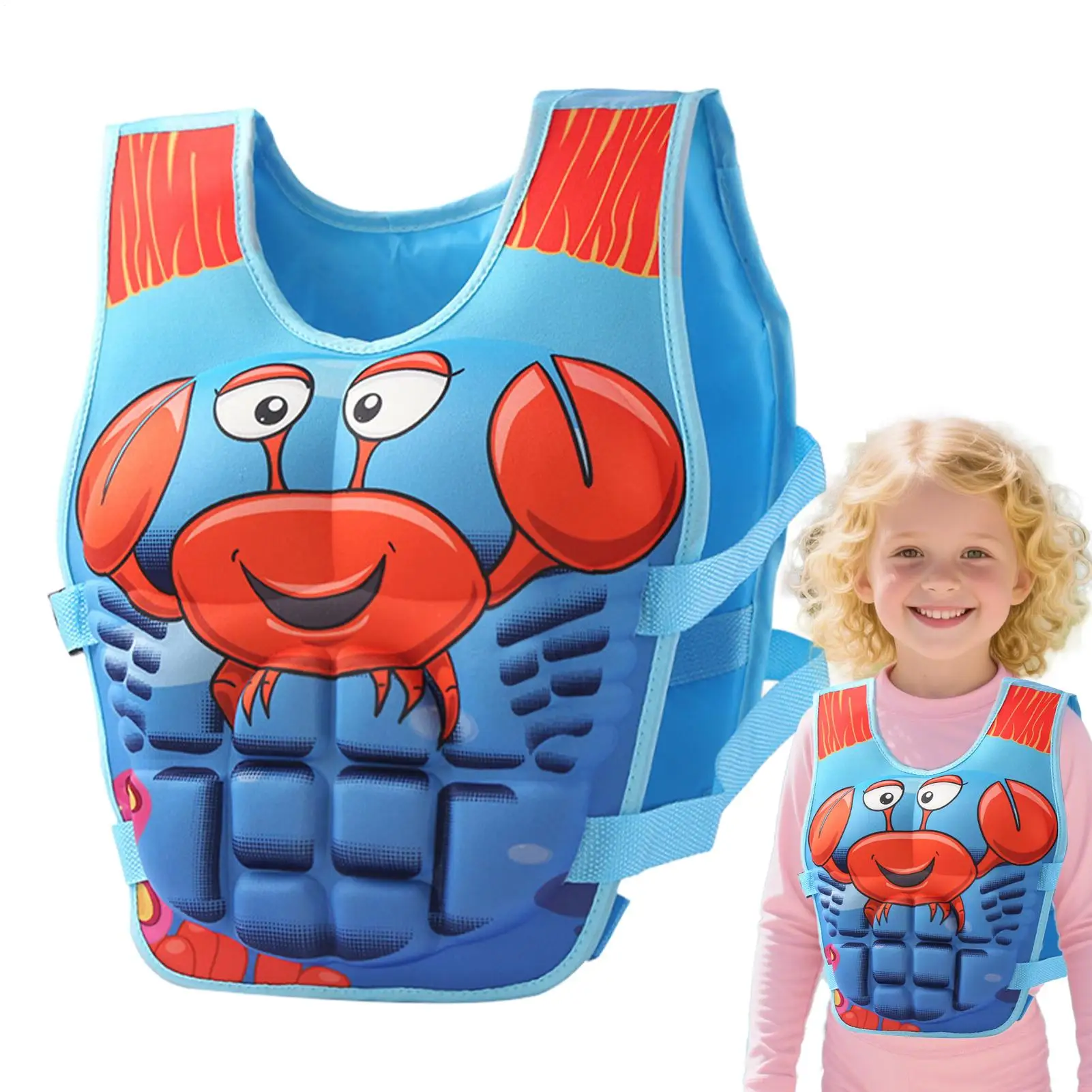 

Toddler Swim Vest, Children Swimsuit for Pool Kayaking Swimsuit for Boys Girls Aged 2-10 Years Old Swimming Training Accessories