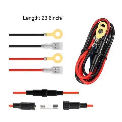 Cigarette Lighter USB Charger Socket Cable Wire Harness Connector Cord With 10A Fuse for Car Marine Motorcycle ATV RV Refit
