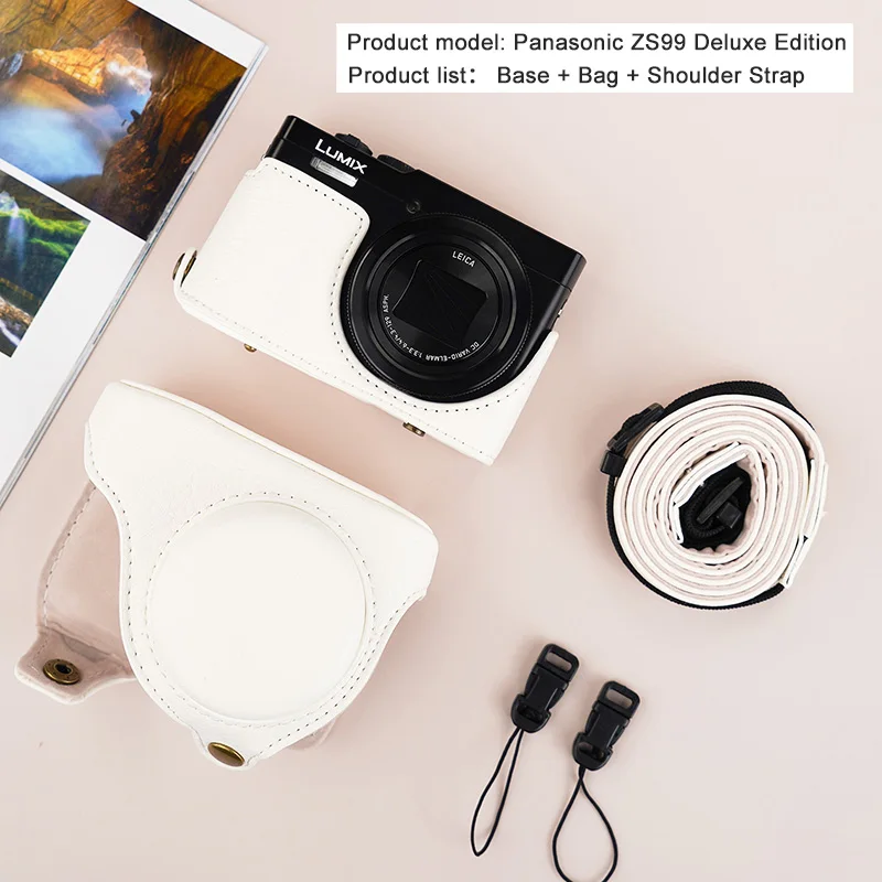 パナソニック Lumix DC-ZS99 DC TZ99 カメラケースレトロバッグレザー