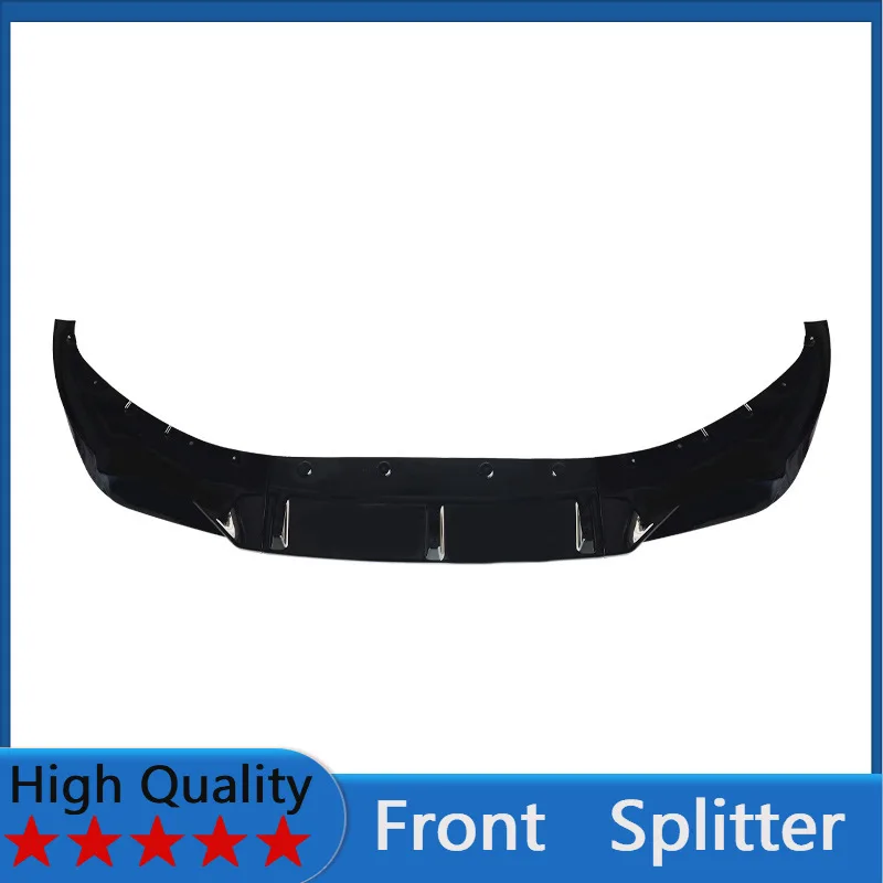

For BMW 7 Series G12 2019-2022 Front Splitter Bumper Lips Spoiler Gloss Black ABS Body Kit Accessories MP Style 3pcs