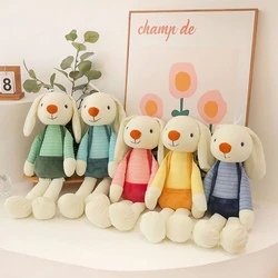 40CM Long Ears Kawaii White Rabbit Plush Toy Color Drag Pendant Broad Day Doll Children's Christmas Birthday Gift Toy