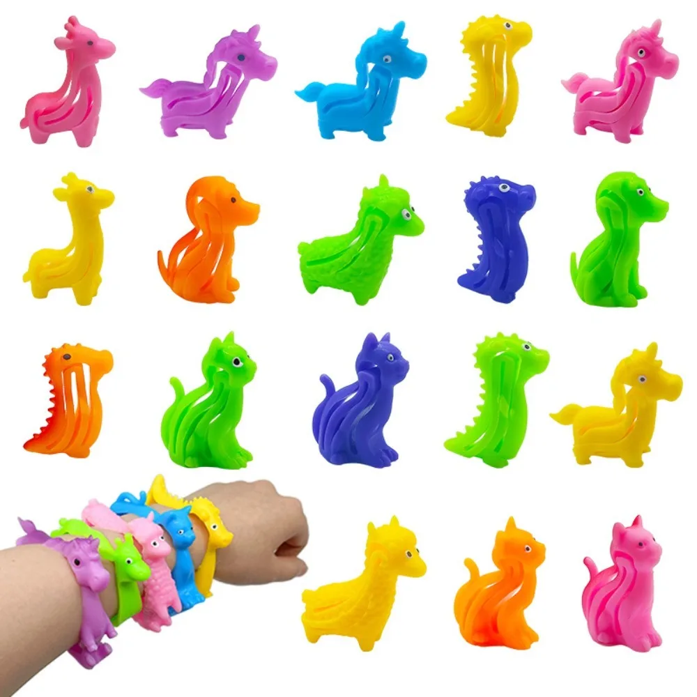 6/10 Pcs Fun Cartoon Animal Bracelet Children\'s Birthday Party Baby Shower Wedding Guest Gift Pinata Stuff Carnival Gift Reward