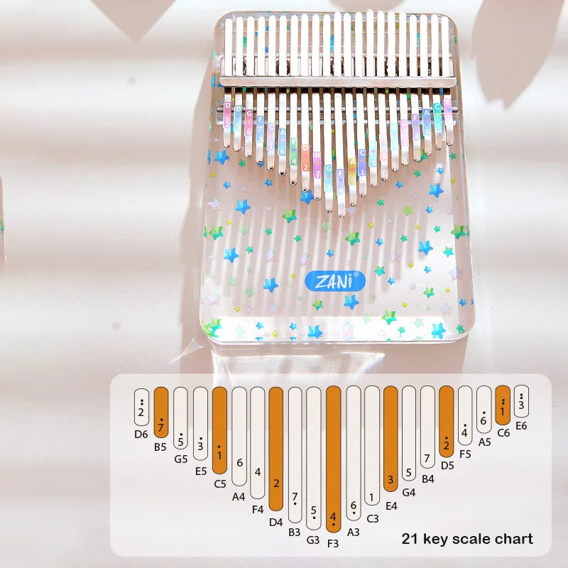 Kalimba 17 keys 21 keys Professional Thumb Piano 17 keys 21 keys kalimba Acrylic Thumb Piano Keyboard Musical Instrument