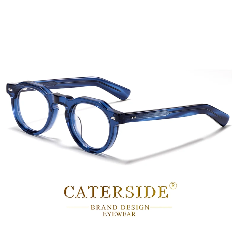 CATERSIDE Round Men's Optical Eyeglass Frame
