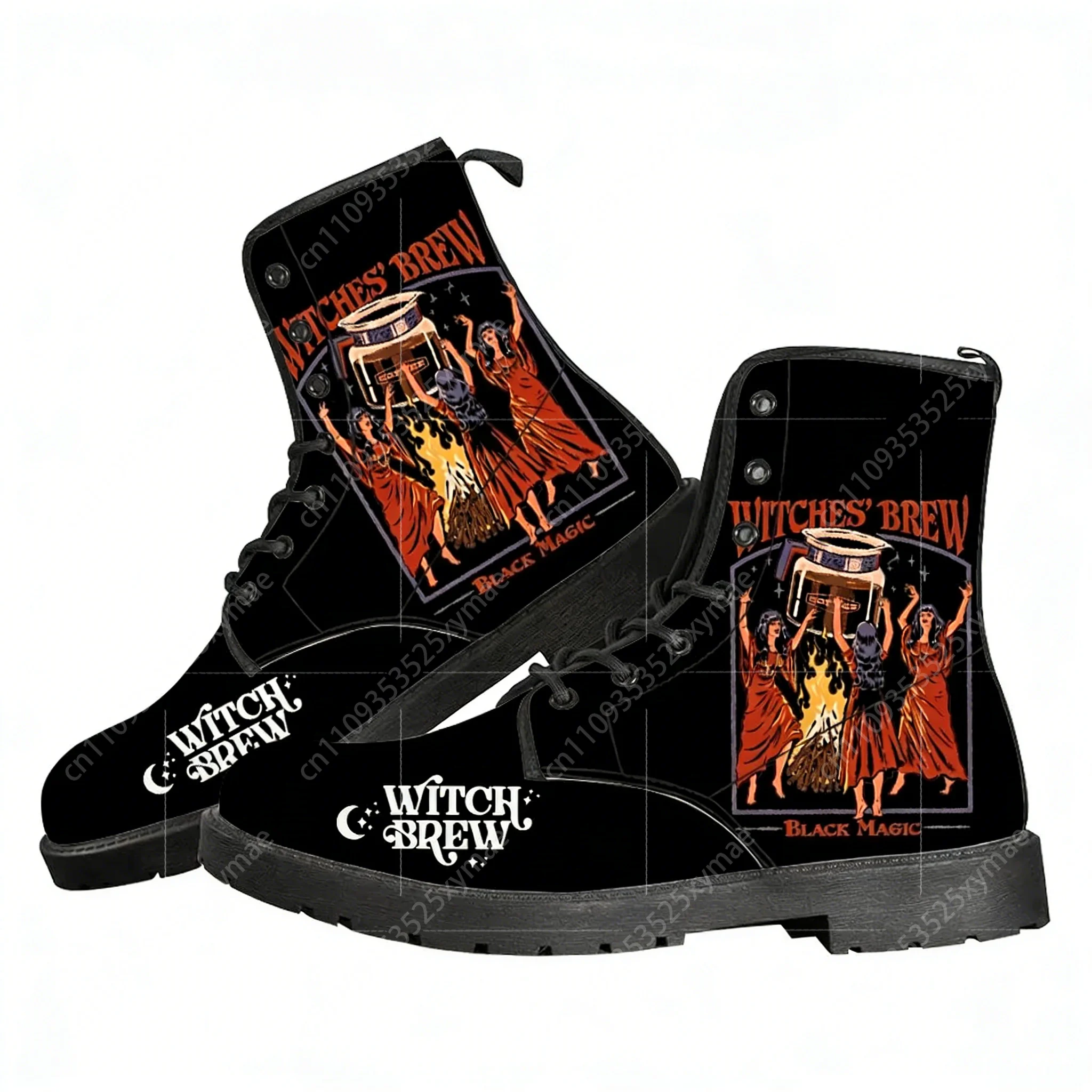 

Witches Brew Coffee Black Magic Casual Boots Mens Womens Teenager Shoes Fashion 3D Boot Outdoor High Quality Customize Shoes
