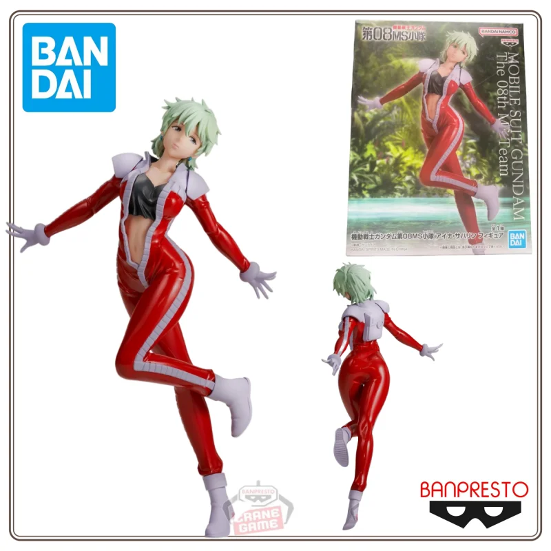 In Voorraad Bandai Banpresto Mobile Suit Gundam De 08Th Ms Team Aina Saharin Anime Actiefiguren Model Figuur Originele 22Cm