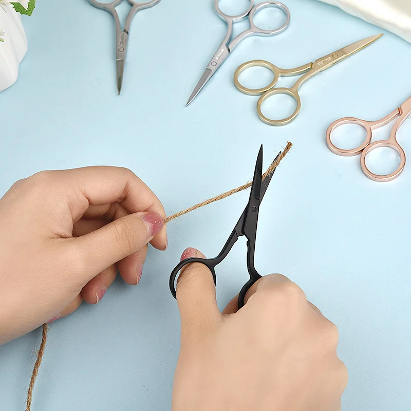 Mini Stainless Steel Sewing Scissors Household Needlework Embroidery Thread Scissors Handicraft Tools Pruning Tailor Scissors