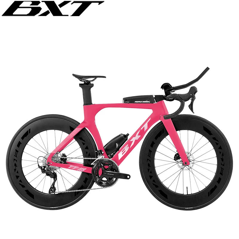 BXT Carbon Road Bike TT Carbon Bicycle Time Trial Triathlon Bike TT handlebar Carbon wheelset 88mm use 105 R7120