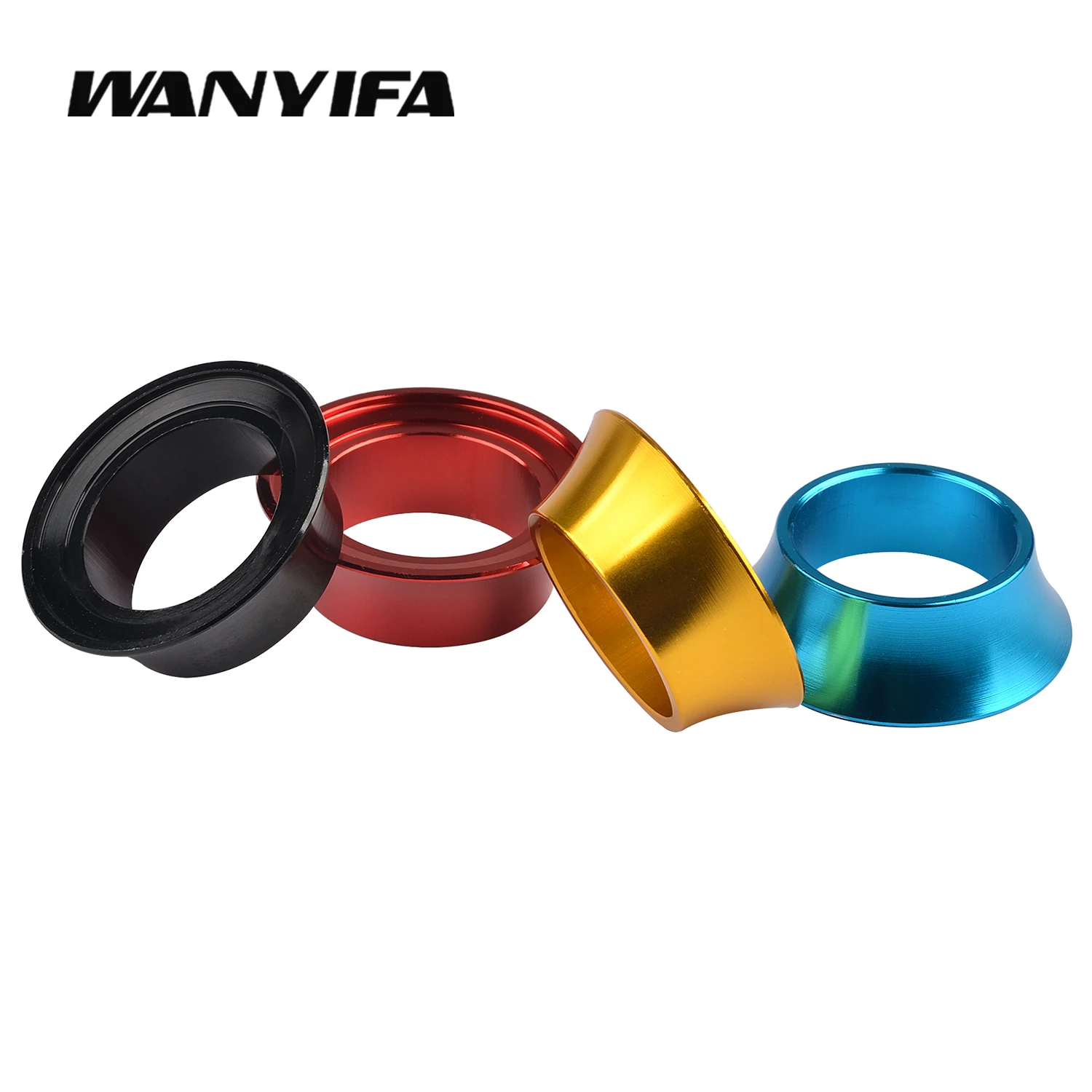 Wanyifa Bicycle Earphone Gasket 15mm Aluminum Alloy 1-1/8 \