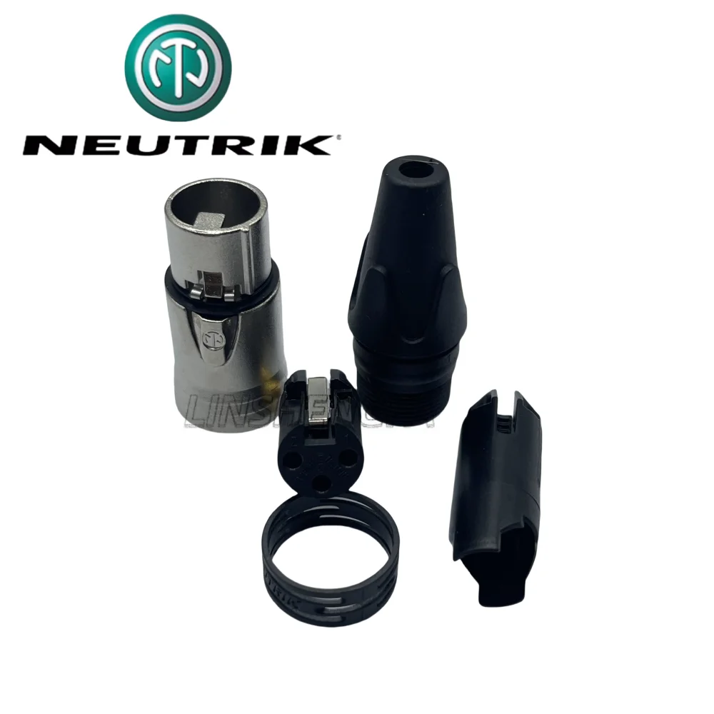 60PCS/LOT NEUTRIK 3 core XLR Canon plug high-grade gold-plated male and female plug NC3FXX NC3MXX