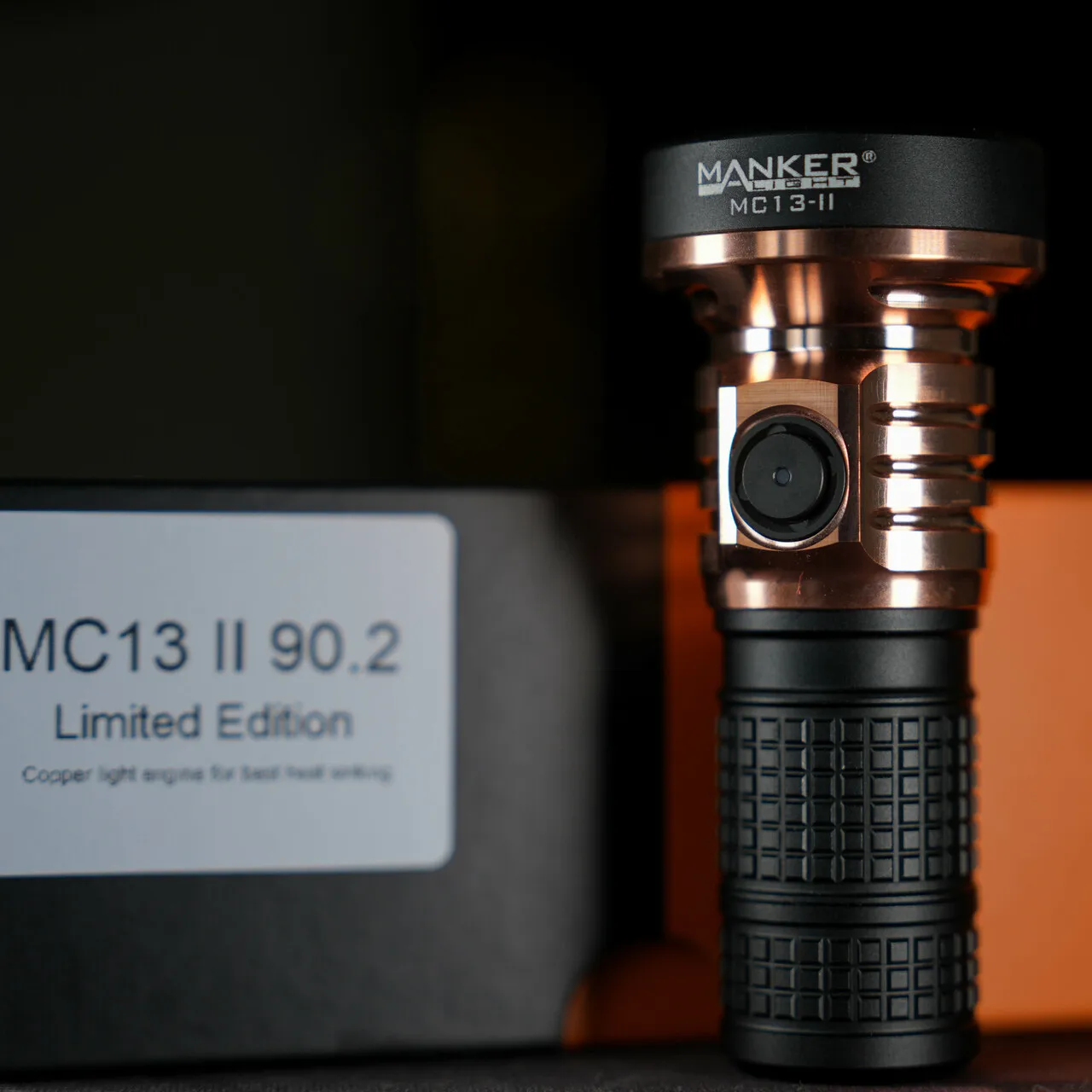 Mankerlight MC13 II (Copper Limited Version) 30W SBT90.2 LED USB Type C Rechargeable Mini 18350 Flashlight 4500 Lumen 665m Torch