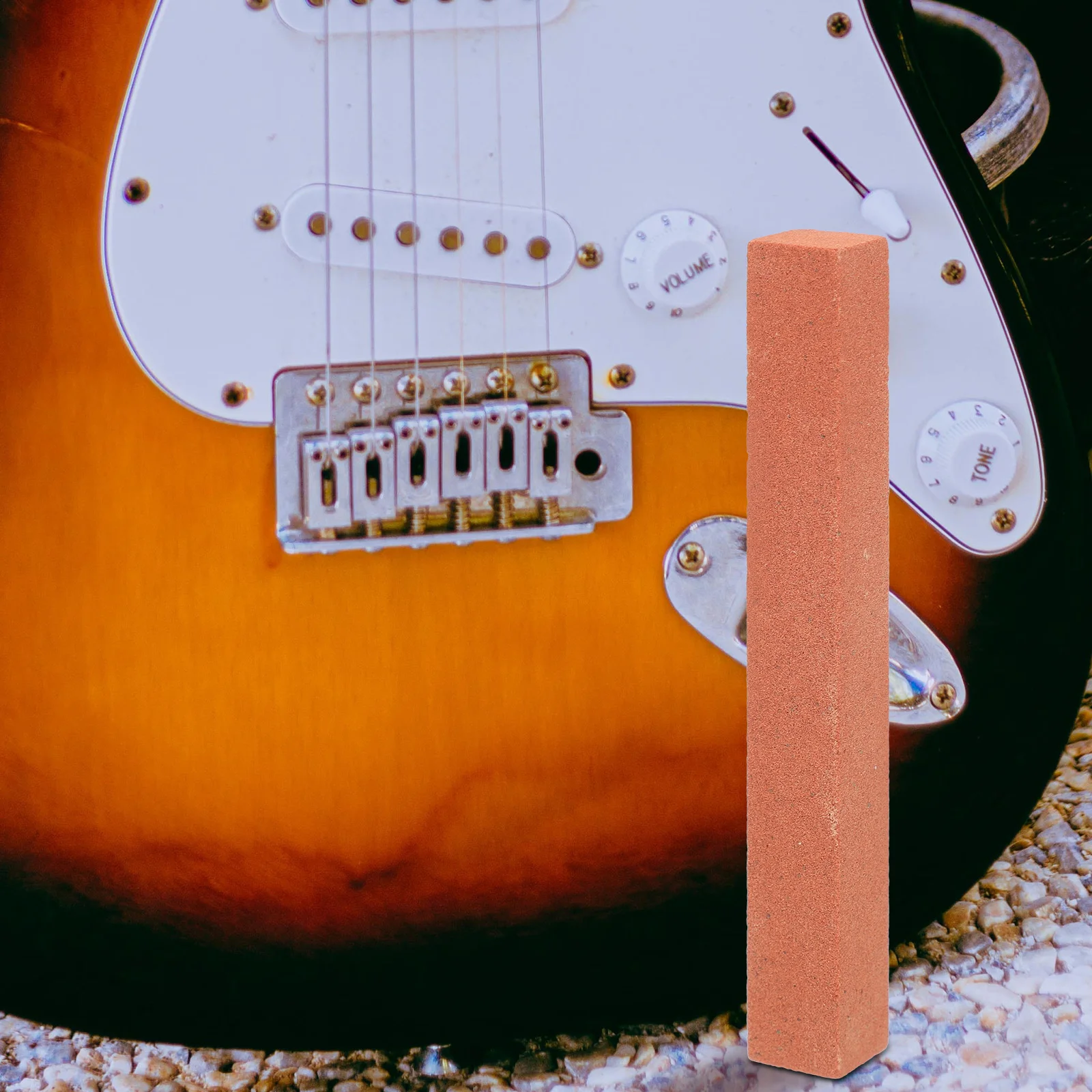 

4Pcs Guitar Bridge Grinding Stone Professional Guitar Repair Tool Bass Fret Polishing Leveler Compact Tool Leveler Beam