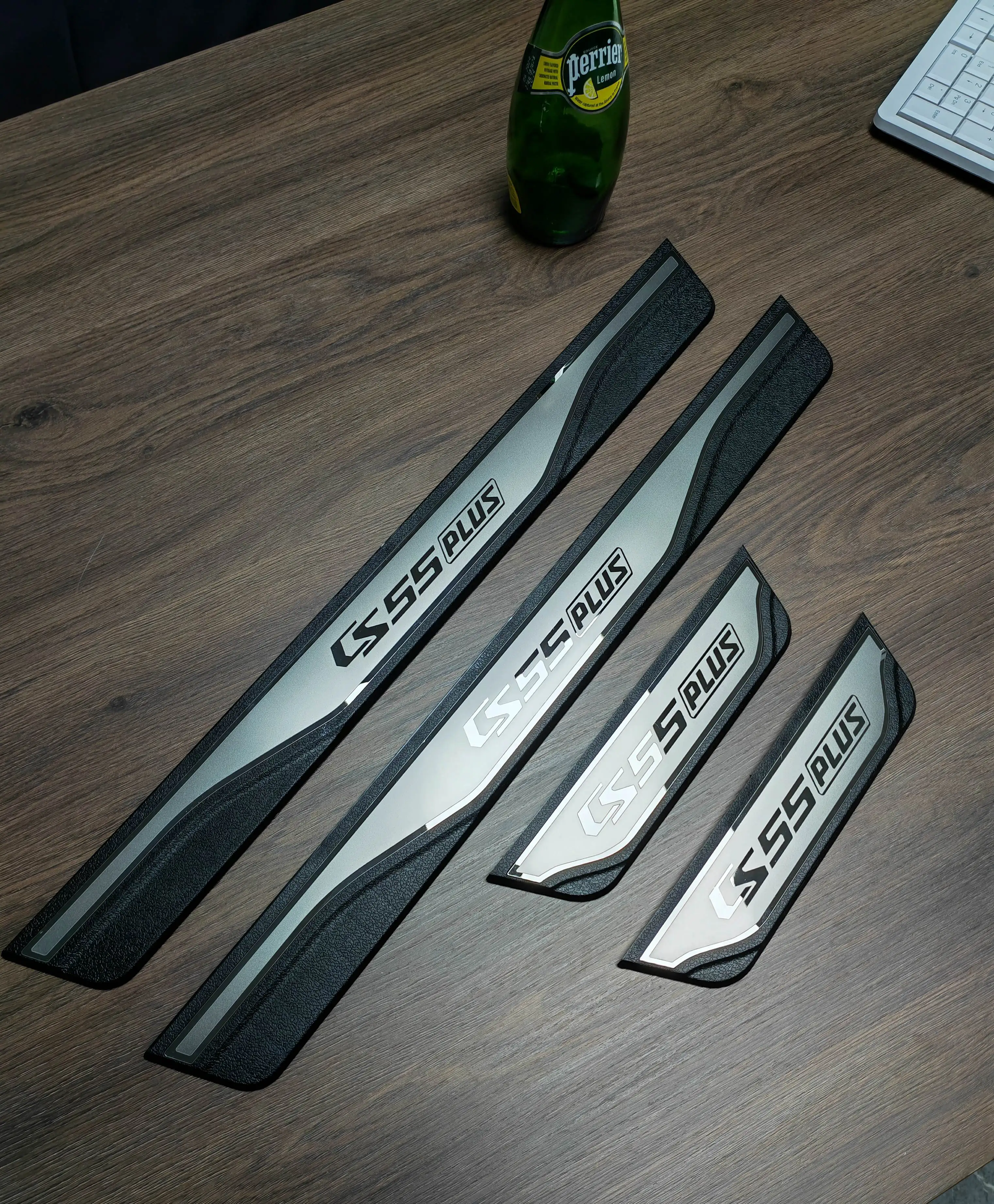 For CHANGAN CS55  PLUS 2020-2024  Door Sill Scuff Plate Protection Pad Guard Stainless Steel Car Styling Accessories