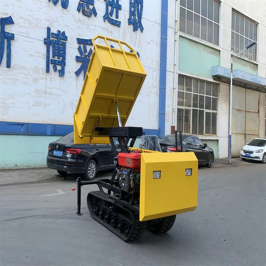 Customized All-Terrain Crawler Transporter Mini Crawler With Lifting Type Self Loading Track Mini Dumper Mountain-Climbing Type