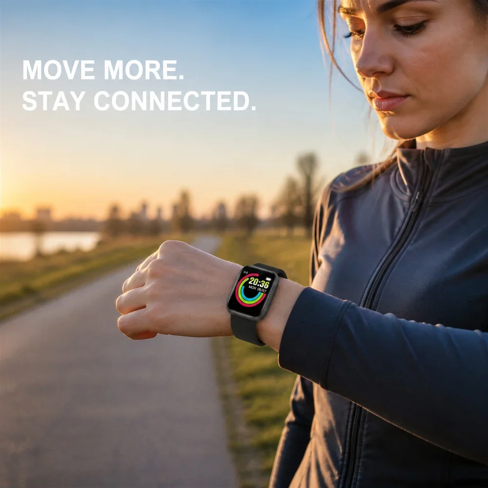 Smart Bracelet Bluetooth Activity Tracker Step Calorie Sleep Monitor Weather Notification Custom Watch Face Unisex 06