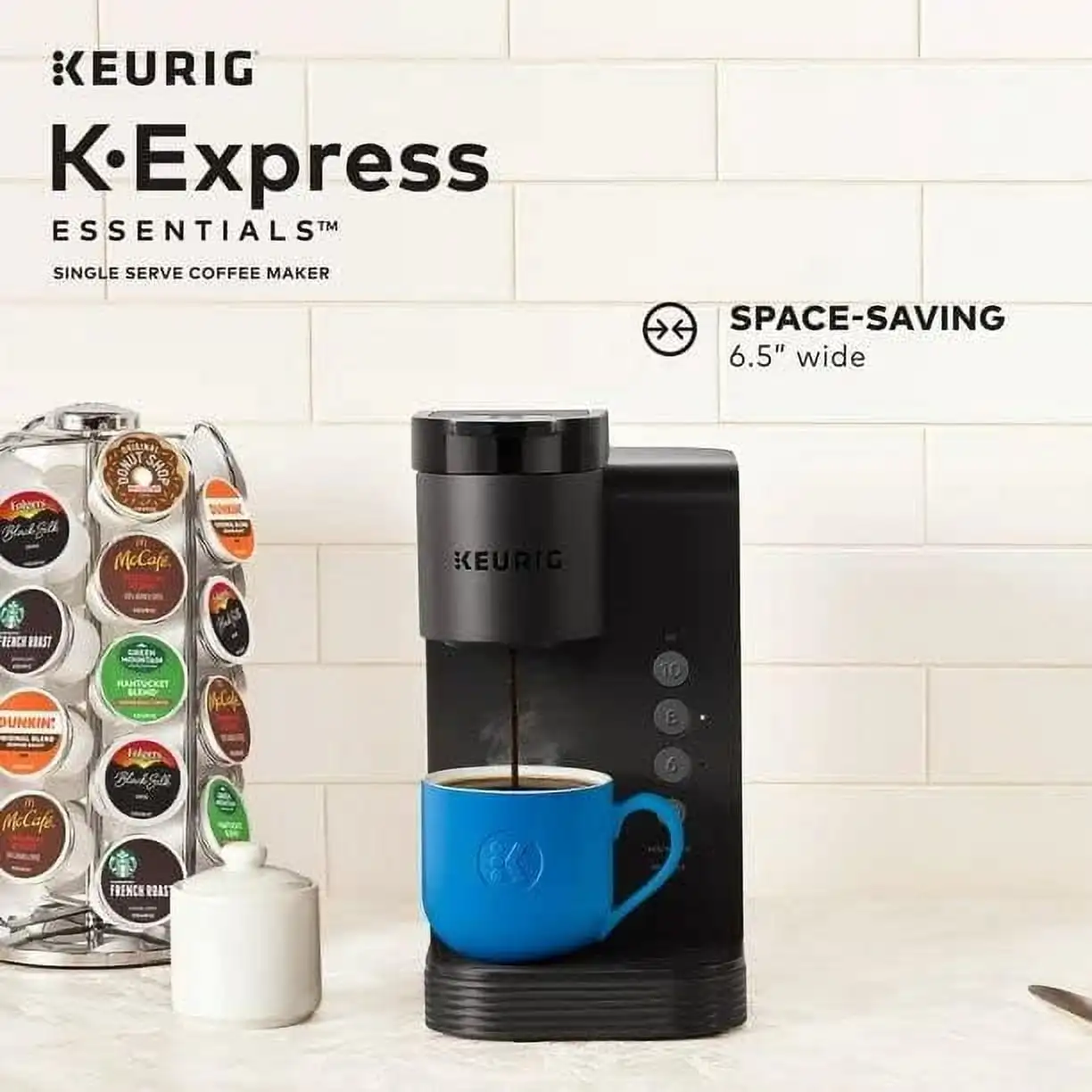 ماكينة صنع القهوة K Express Single Service K Cup Pod، باللون الأسود