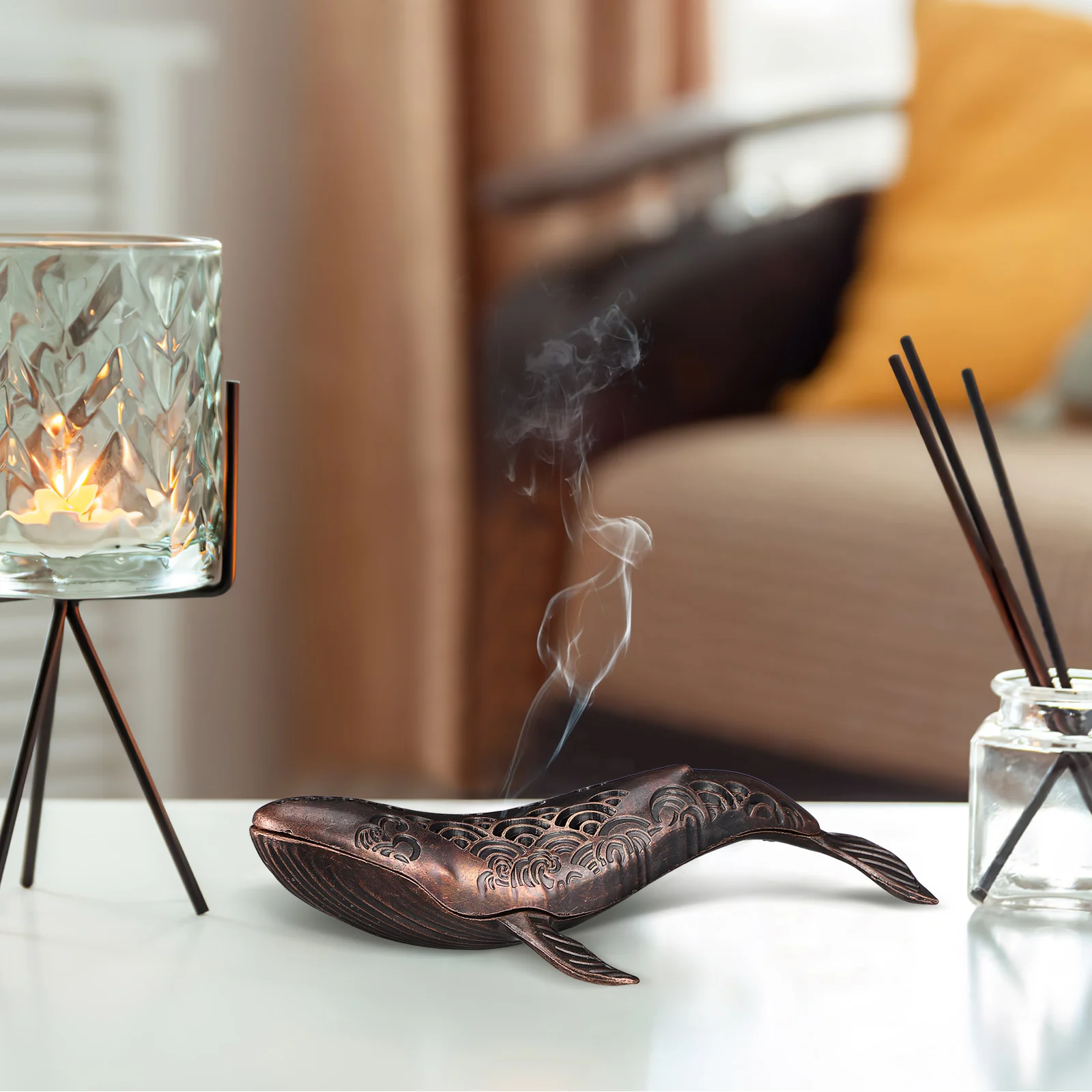 

Delicate Incense Stick Tray Retro Censer Decors Exquisite Burner for Living Room Study Office Aromatherapy Decoration