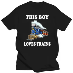 Questo ragazzo ama le magliette dell'amante del conducente del treno magliette grafiche in cotone Streetwear manica corta regali di compleanno T-shirt stile estivo da uomo