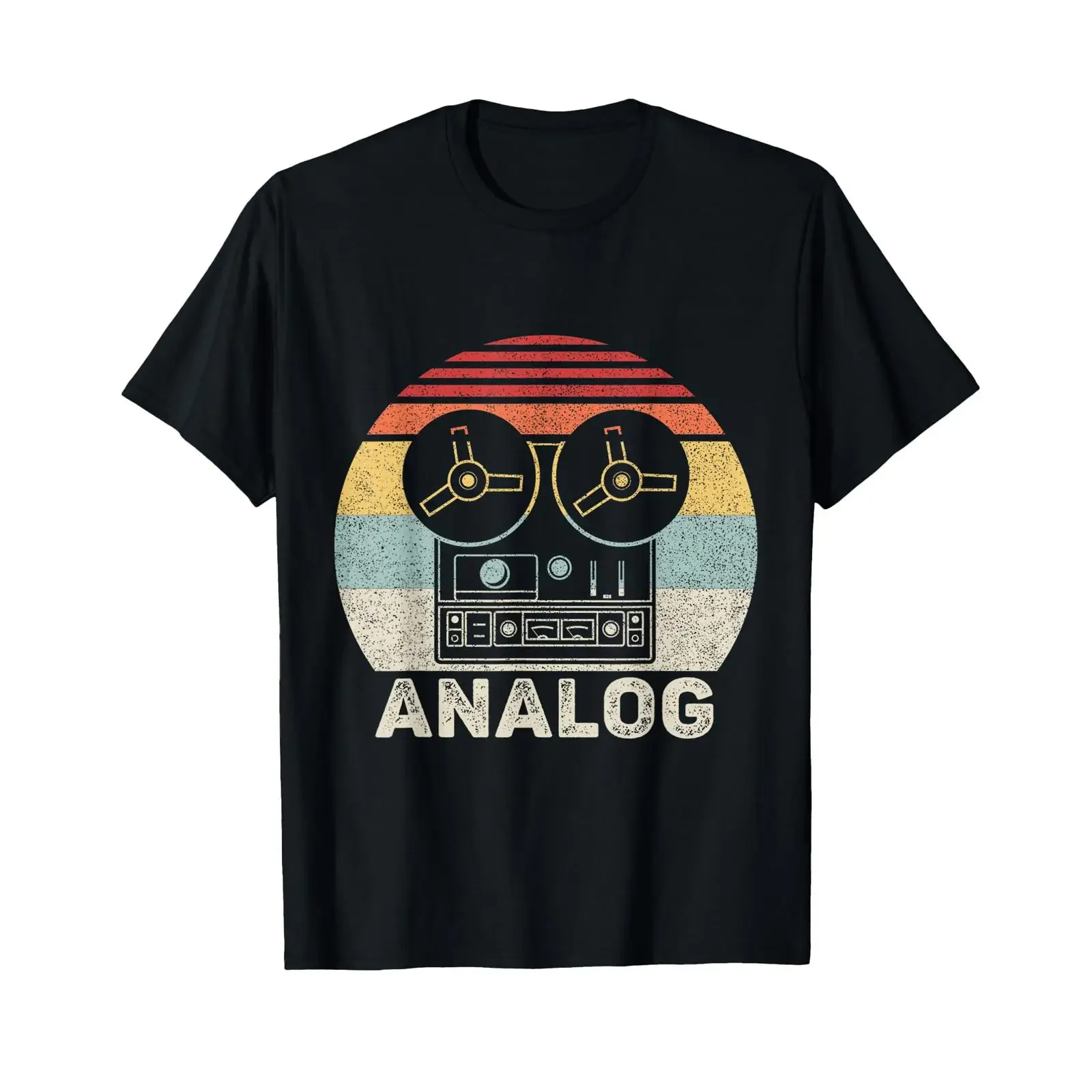Vintage Retro Reel To Analog Audio Sound Engineer T Shirt vintage Washed Casual Versatile Comfortable graphic Soft fashion