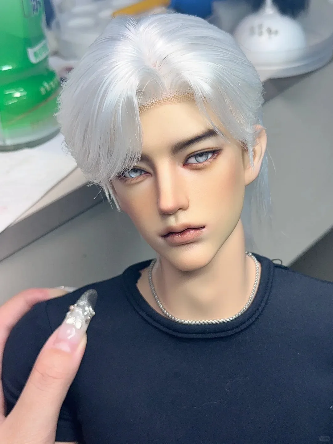 Nova boneca sd bjd 1/3 68cm corpo de pele tio falao bonito menino pele marrom brinquedo de resina de alta qualidade presente em estoque maquiagem