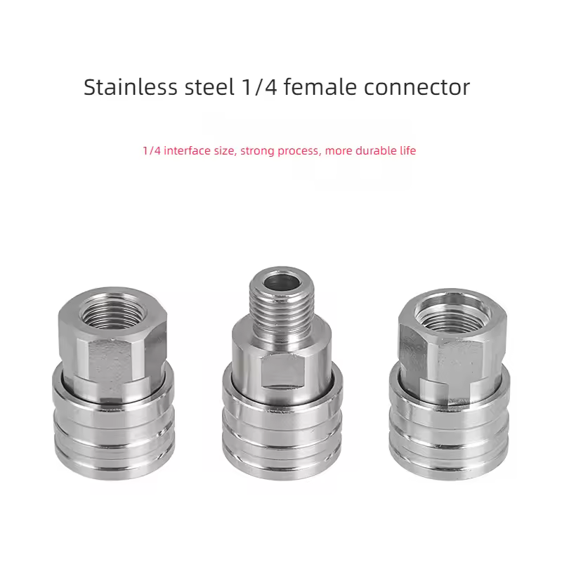 Ss 1/4 מחזיק מחבר מהיר עם חוט מתאים שונים m14g1/4 עבור מכונת לחץ גבוהה מכונת לחץ