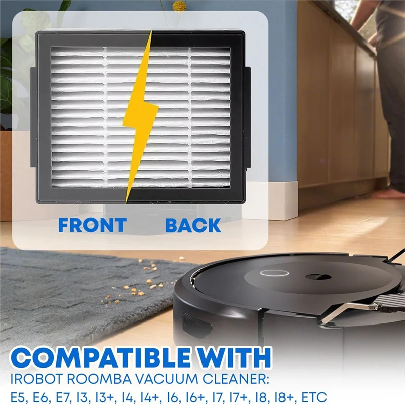 Irobot Roomba E, I & J 시리즈용 ABUS-9팩 필터 교체, 콤보 고효율 필터 교체 부품