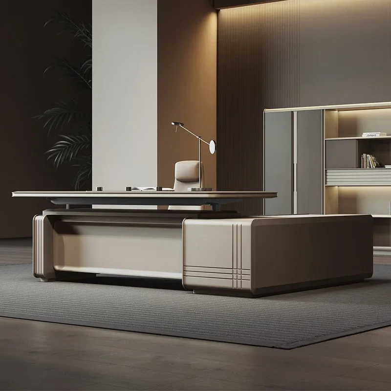President of Electric Lifting Table Chairperson General Manager in Charge Simple Modern Large Class Desk Boss Office