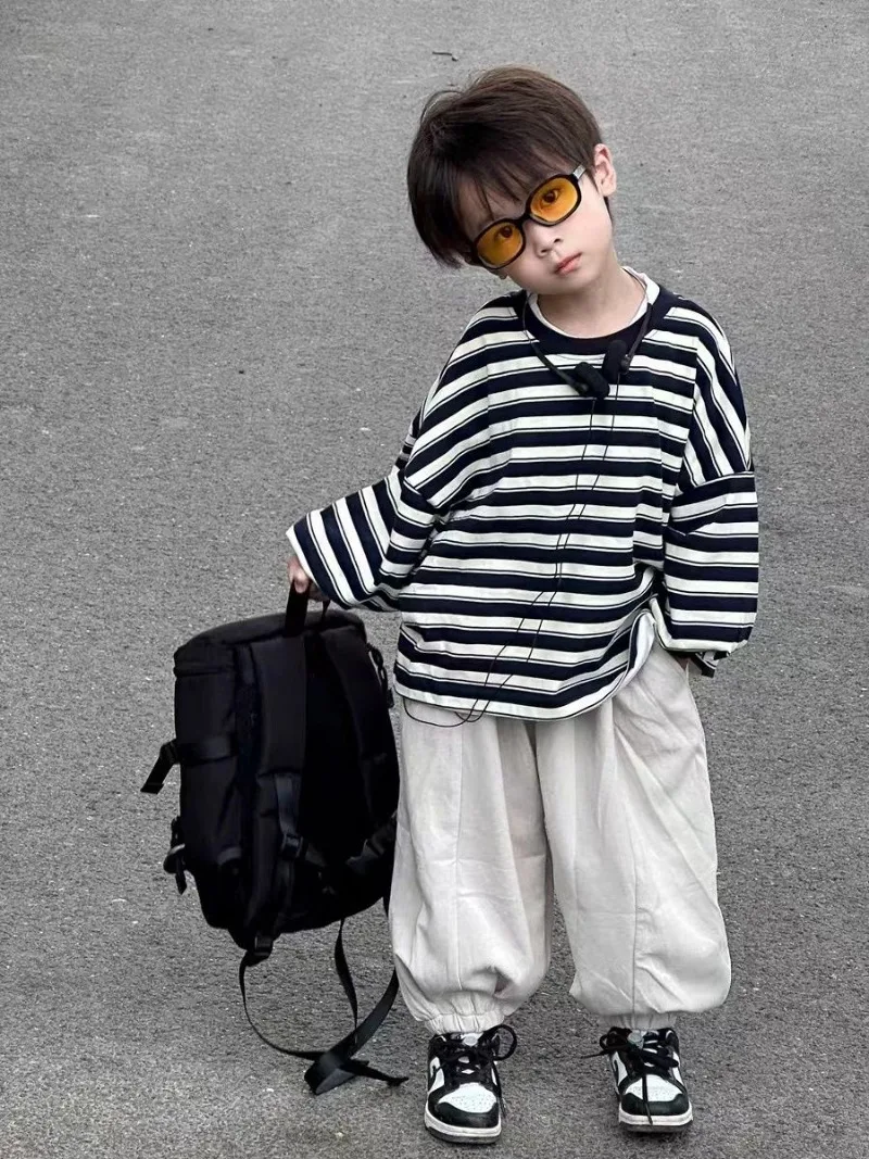 

Sweatshirt Set Clothing for Boys Autumn Winter Wear Children Top Bottom Clothes Kids 2025 Outfit Child Korean Children's Boy New