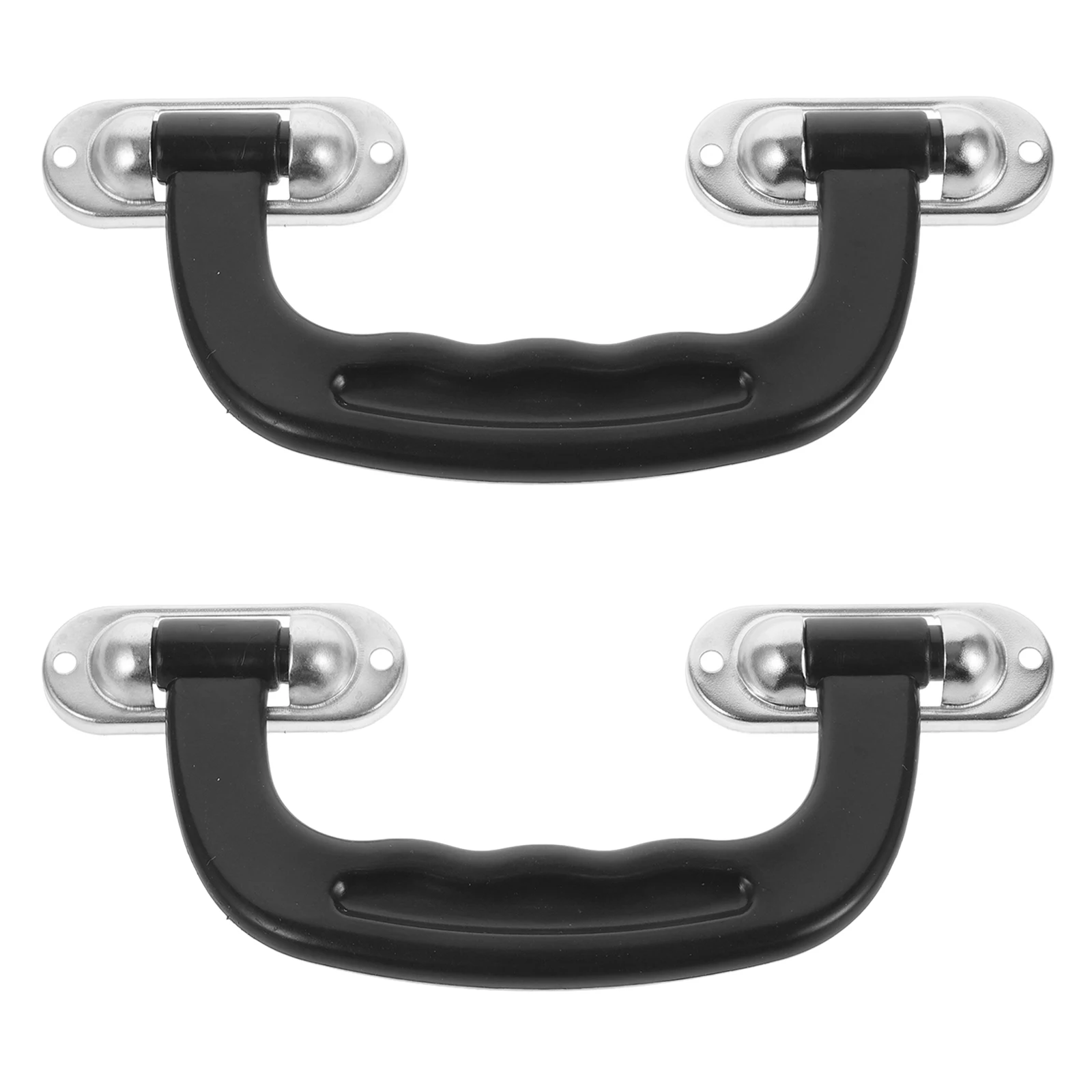 2pcs Suitcase Handle Replacement Plastic Luggage Case Grip Wear-Resistant Anti-Slip Light Weight Replacement Handle For
