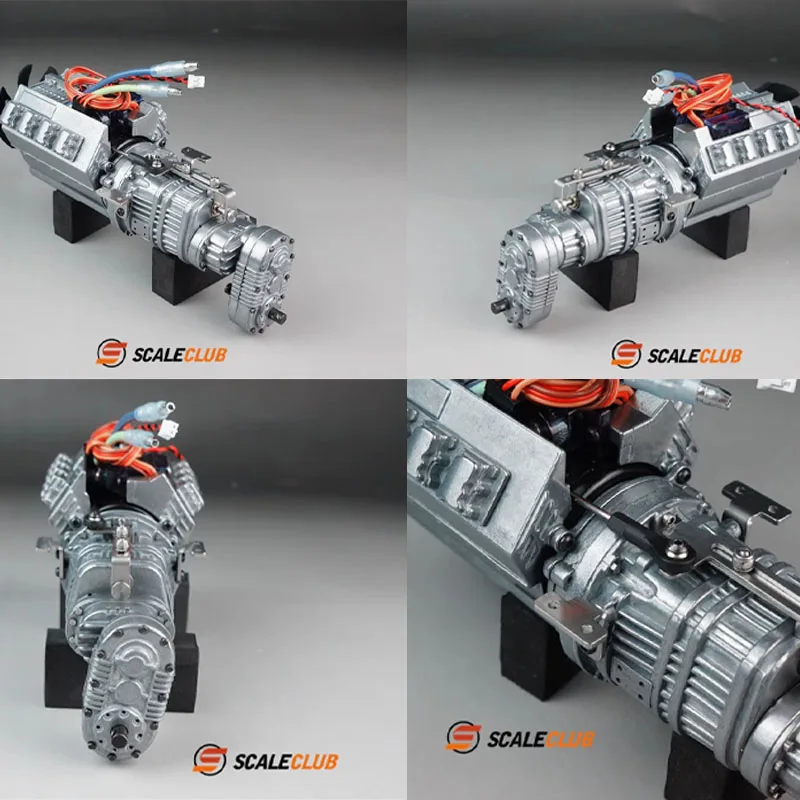 

SCALECLUB 1/14 RC 3-скоростная коробка передач 27 зуб и 35 зуб. Двигатель для радиоуправляемого тягача Tamiya 1 14, запчасти для радиоуправляемых грузовиков, аксессуары