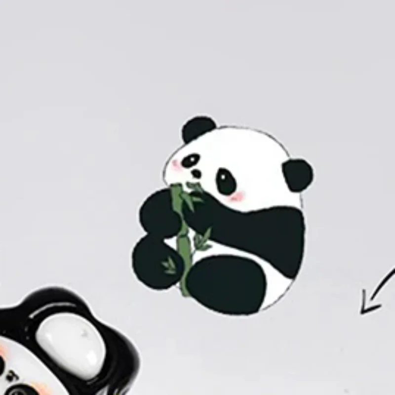 1/2/5 個かわいいパンダ竹まつげブラシチューブクリスタルラッシュマスカラワンド眉毛コームスプーリーアプリケーターメイクアップツール