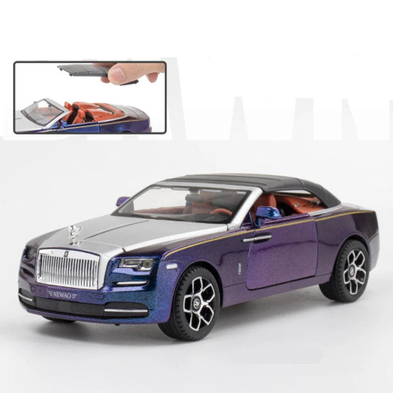1:24 rollen Royces Dämmerung Legierung Luxy Auto Modell Gießt Druck Metall Spielzeug Fahrzeuge Auto Modell Simulation Sound und Licht Kinder Spielzeug geschenk